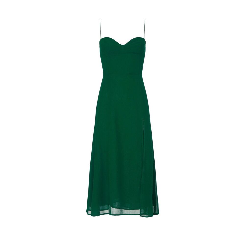 Reformation Green Midi Dress (Juliette)